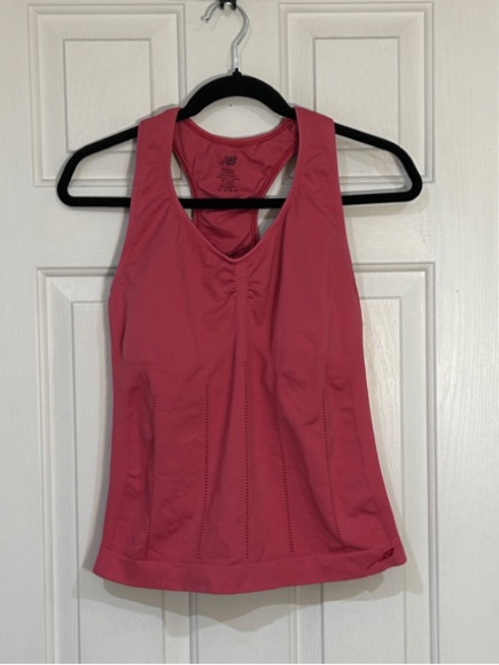 New Balance Rose Pink Racerback Tank Sports Bra LG